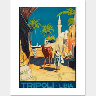 Tripoli, Libya - Vintage Travel Poster Design Posters and Art